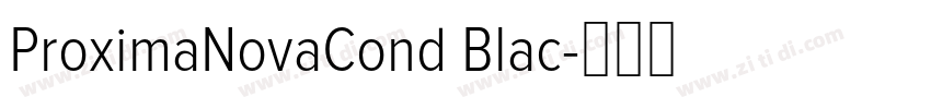 ProximaNovaCond Blac字体转换